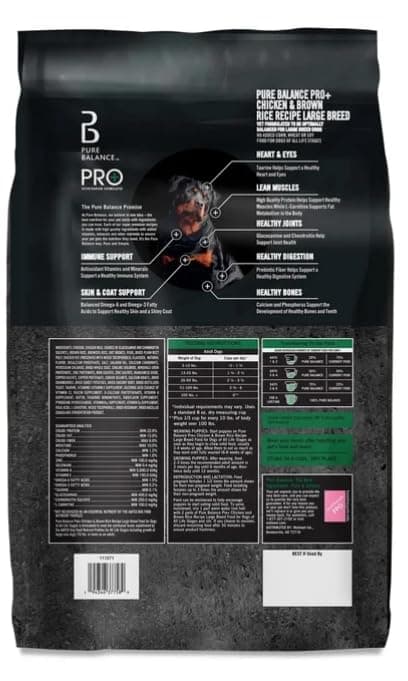 Pure Balance Pro+ Large Breed Chicken & Brown Rice Recipe Dry Dog Food ~ No Fillers, Artificial Colors, or Flavors ~ Dog Kibble Form, High Protein ~ (16 Lbs). product image 3