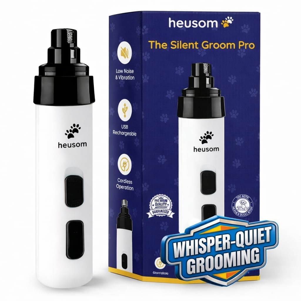 Name Heusom Silent Groom Pro Pet Nail Grinder | Whisper Quiet Dog Nail Grinder
