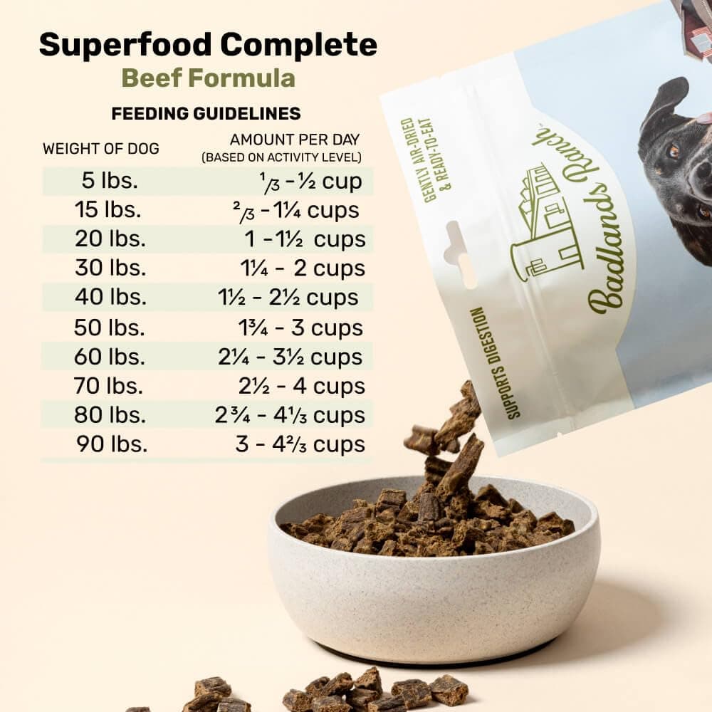 BADLANDS RANCH Air-Dried Beef Dog Food, 87% Real Meat, 24 oz product image 2