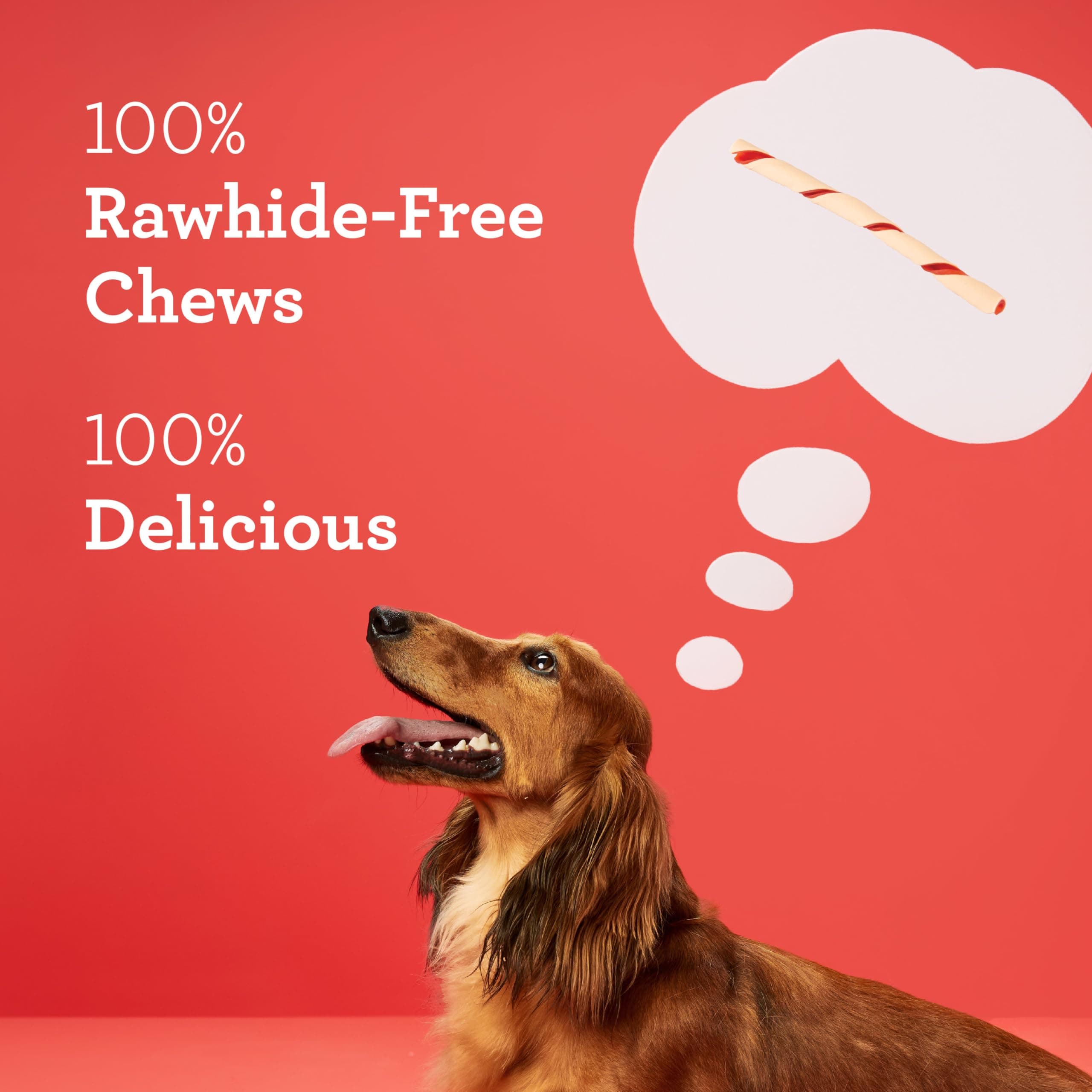DreamBone Twist Sticks Rawhide-Free Dog Treats With Real Protein, 50 Count product image 3