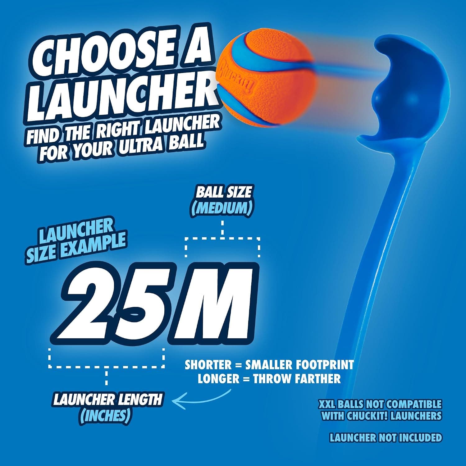 Chuckit! Ultra Ball Dog Toy - Medium Bouncy Fetch Balls For Dogs 20-60 lbs - Made from Durable Rubber - Floating Water Pet Toys - Size Medium - 2.5-inch Diameter - Pack of 2 | Bouncy durable rubber design for pups 20-60 lbs, high bounce act product image 2