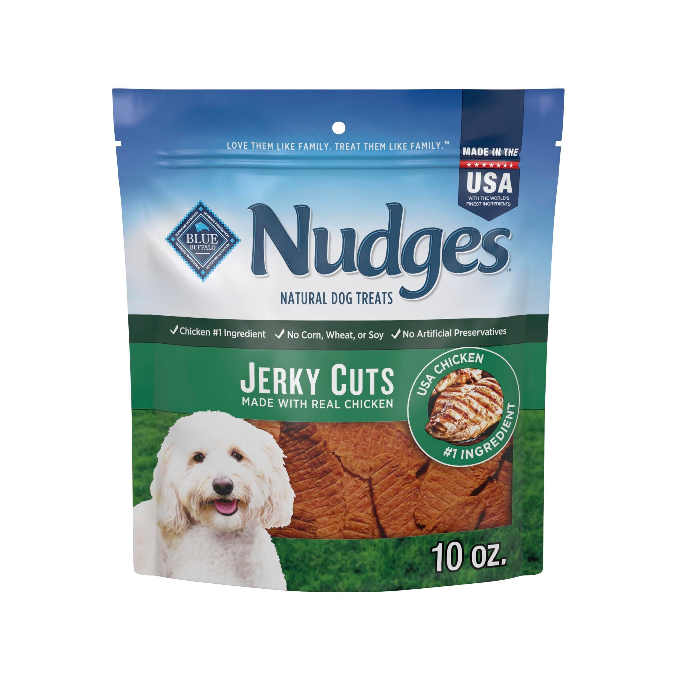 Blue Buffalo Blue Buffalo Nudges Jerky Cuts Chicken Dog Treats, 10 oz