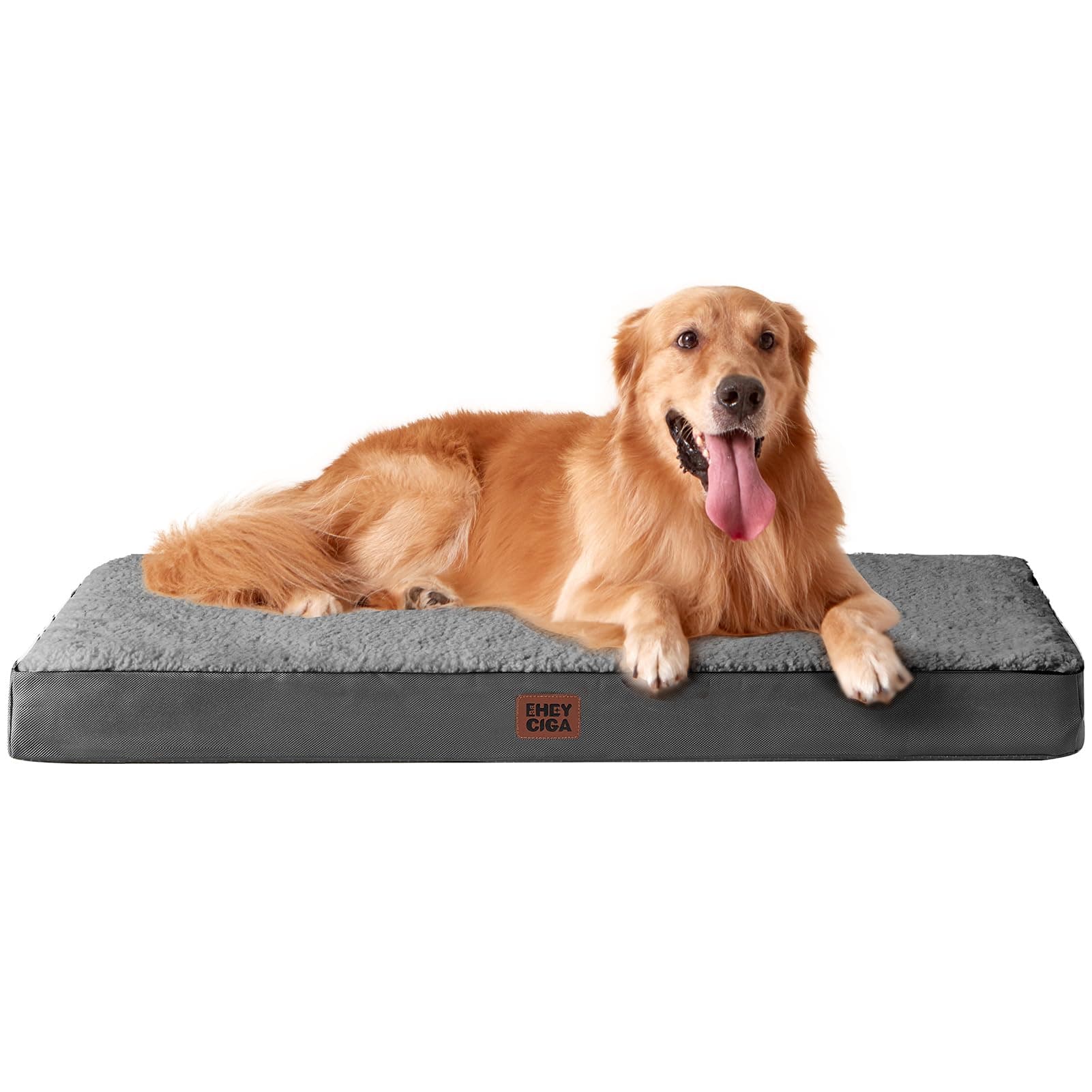 EHEYCIGA EHEYCIGA Orthopedic Dog Bed Large with Removable Washable Cover, 41IN Grey