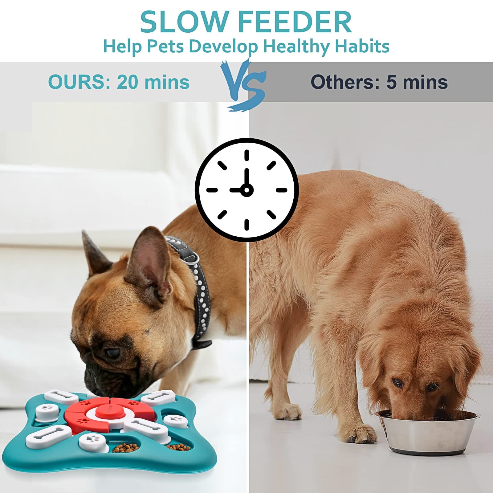 PETSTA Dog Puzzle Toys, Treat Dispensing Dog Enrichment Toys for IQ Training and Brain Stimulation, Interactive Mentally Stimulating Toys as Gifts for Puppies, Cats, Dogs product image 3