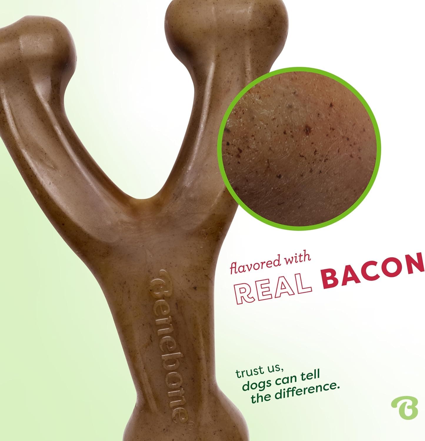 Benebone Wishbone Durable Dog Chew Toy for Aggressive Chewers, Real Bacon, Made in USA, Medium | Durable, Super Chewer, Made in USA, Dog Bones, Long-Lasting, A Size for Every Dog, Keeps Them Busy product image 2