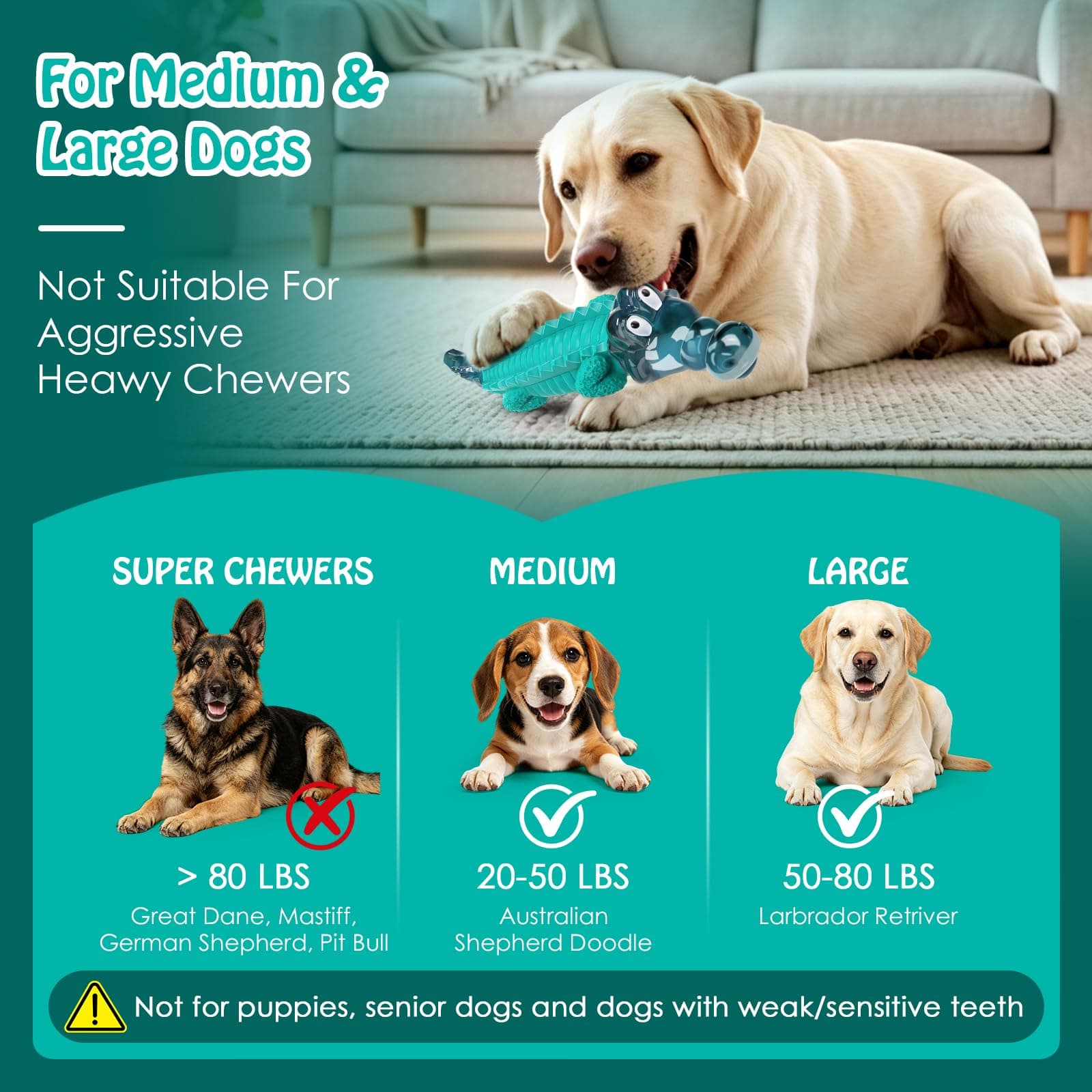 Jeefome Dog Toys for Aggressive Chewers product image 3
