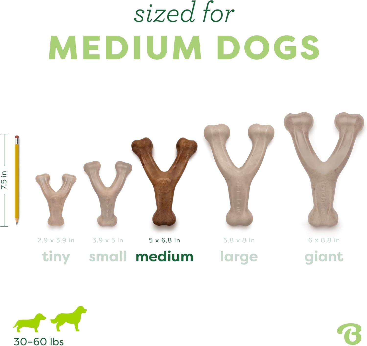 Benebone Wishbone Durable Dog Chew Toy for Aggressive Chewers, Real Bacon, Made in USA, Medium | Durable, Super Chewer, Made in USA, Dog Bones, Long-Lasting, A Size for Every Dog, Keeps Them Busy product image 3