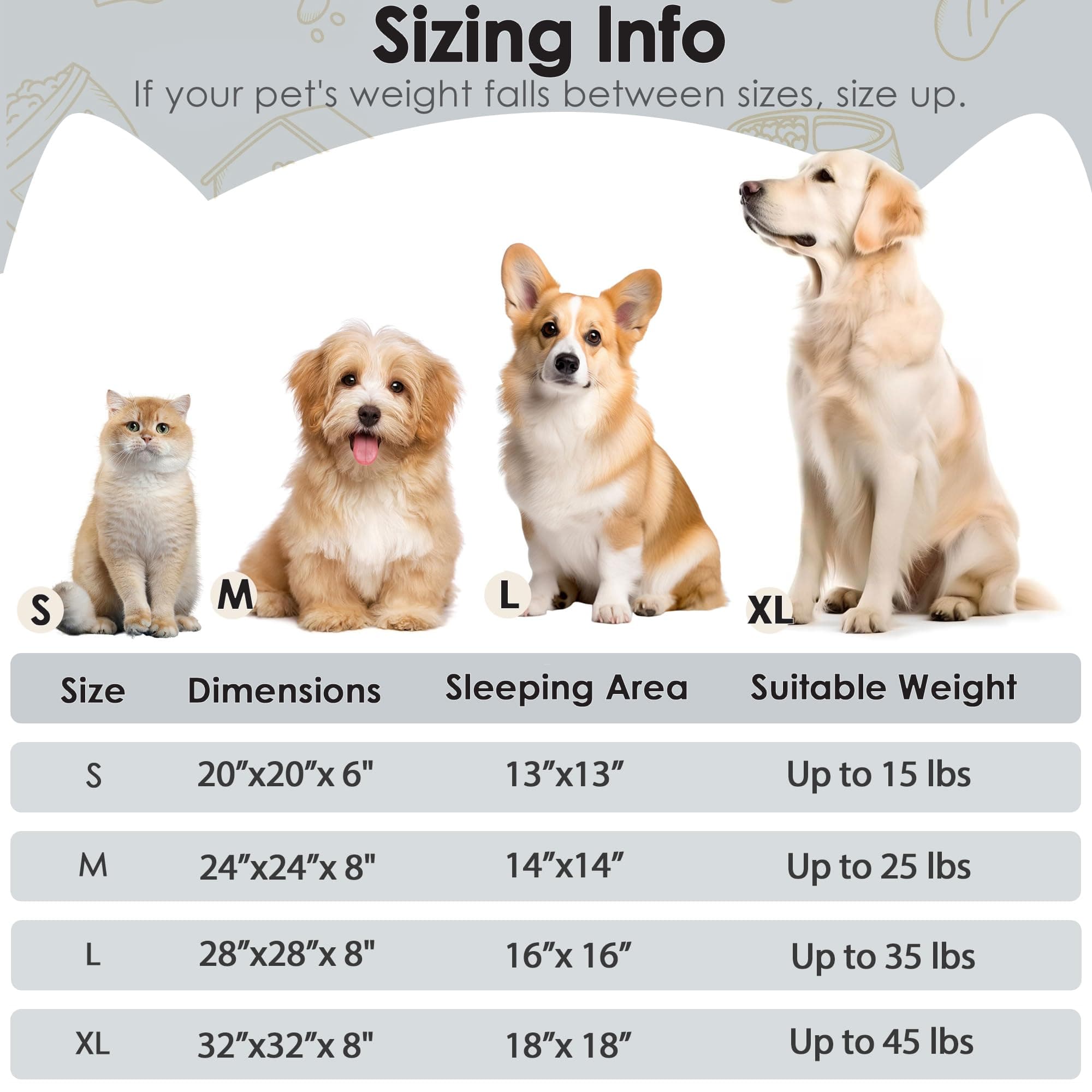Hoewina Dog & Cat Bed for Indoor Cats, 20in Calming Donut Bed (Light Grey) product image 2