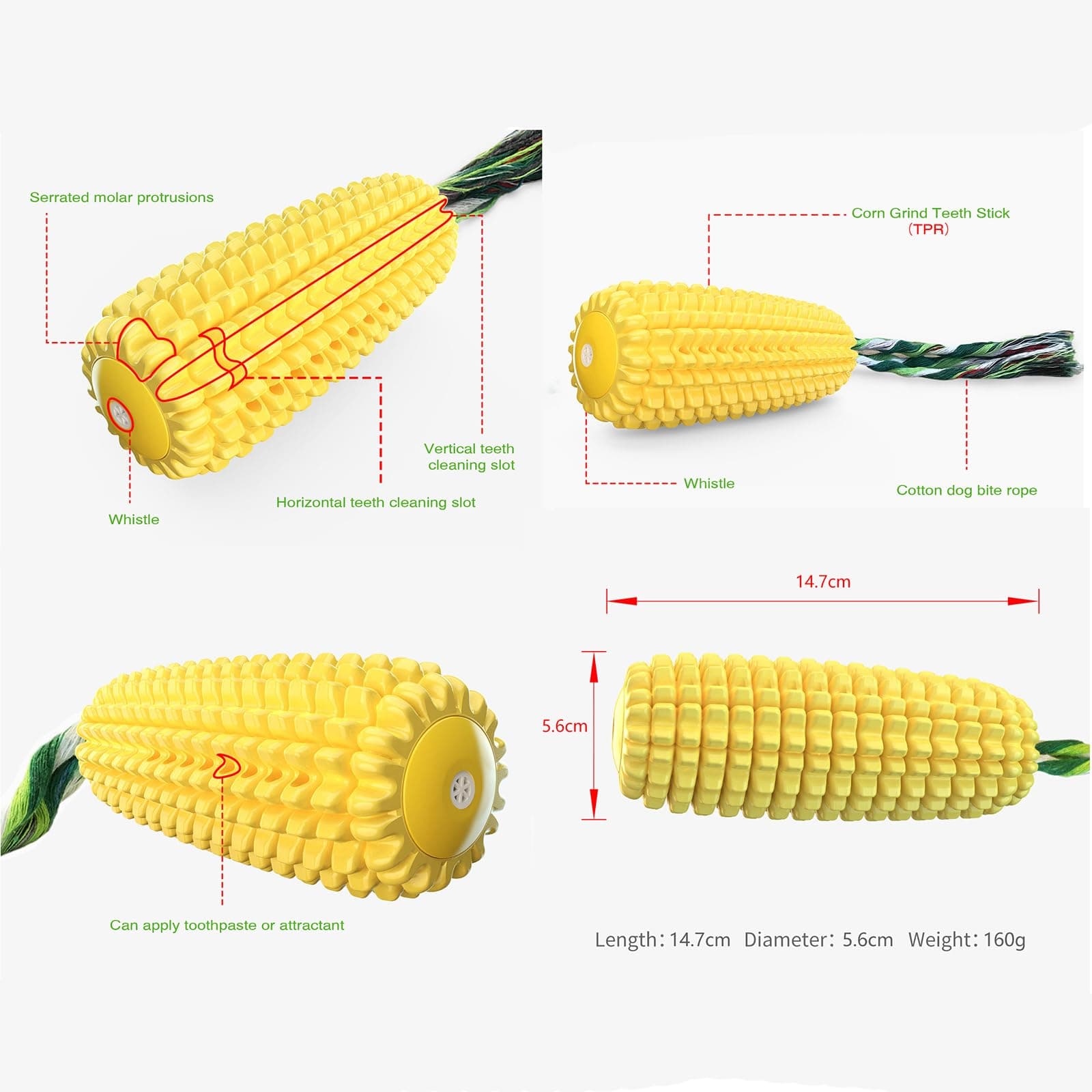 Carllg Dog Chew Toys for Aggressive Chewers, Indestructible Tough Dog Toys product image 2