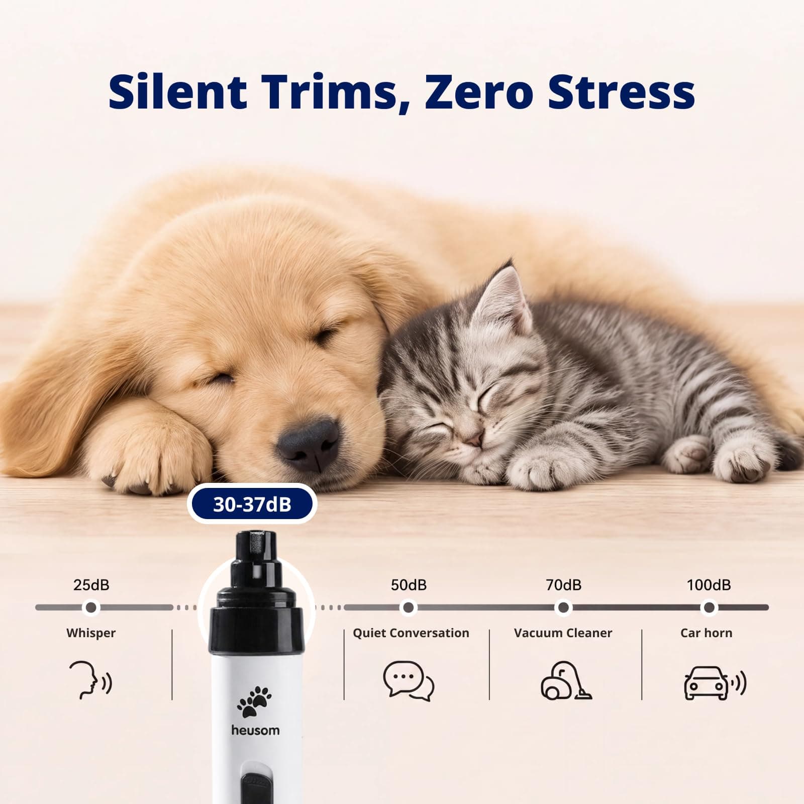Silent Groom Pro Pet Nail Grinder | Whisper Quiet Dog Nail Grinder product image 3