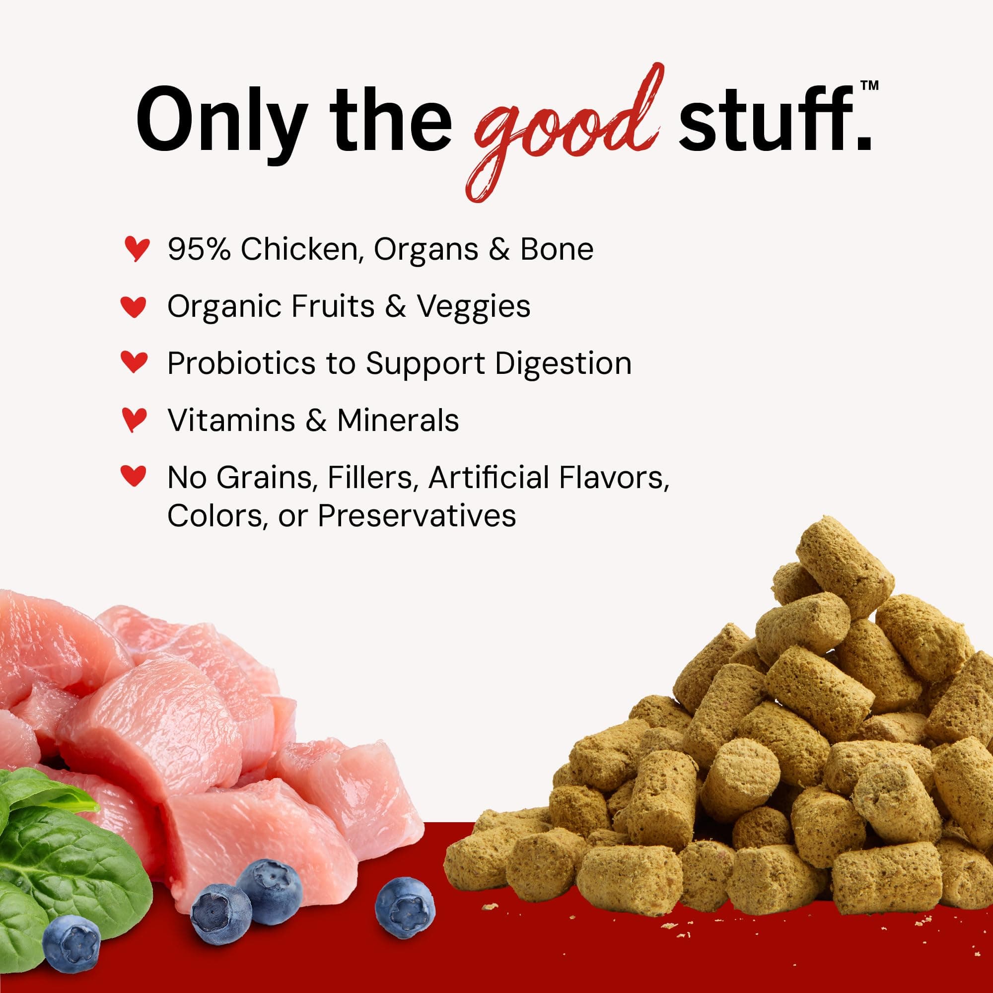 Stella & Chewy's Freeze-Dried Raw Chicken Meal Mixers- Dog Food Topper and Mixer - Made with 95% Cage-Free Chicken, Organs & Bone - Perfect for Picky Eaters - Grain-Free - 3.5oz product image 3