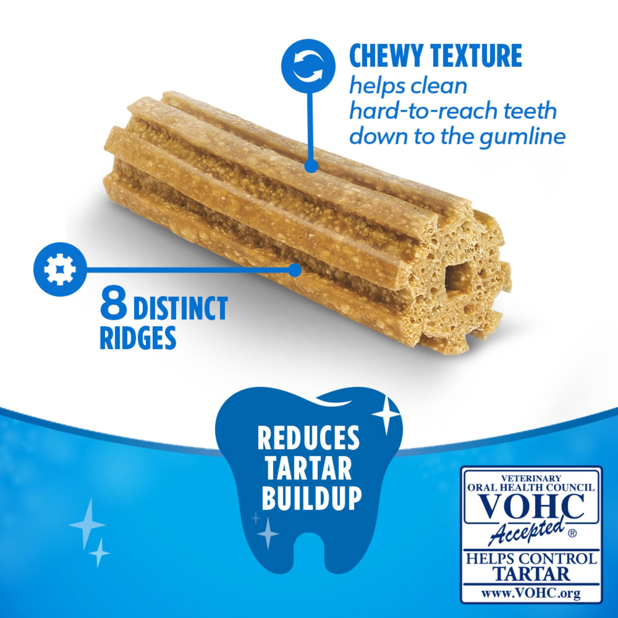 Dentalife Purina Daily Dental Chews for Large Dogs, 18 ct Pouch product image 3