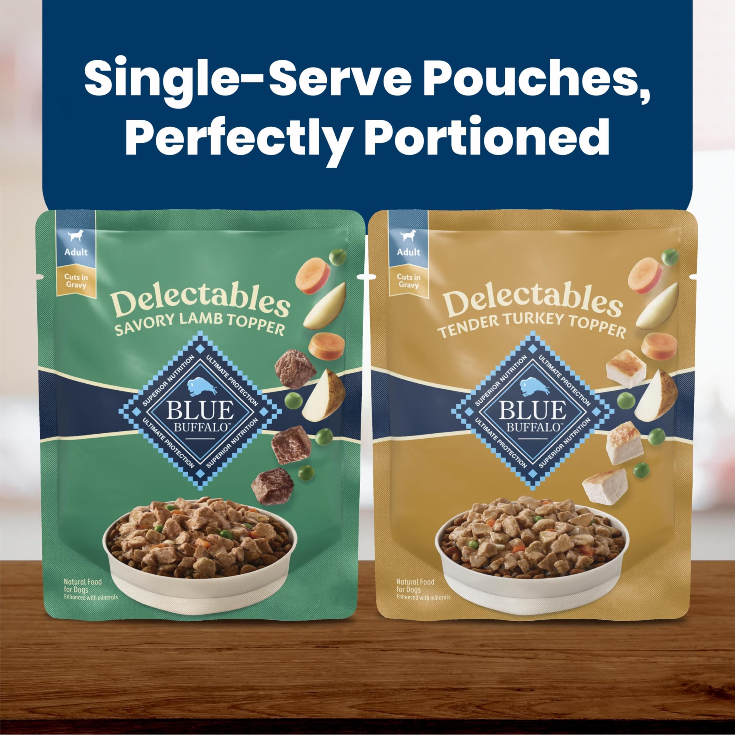 Blue Buffalo Delectables Variety Pack Dog Food Topper, 3 oz, 12 ct product image 4