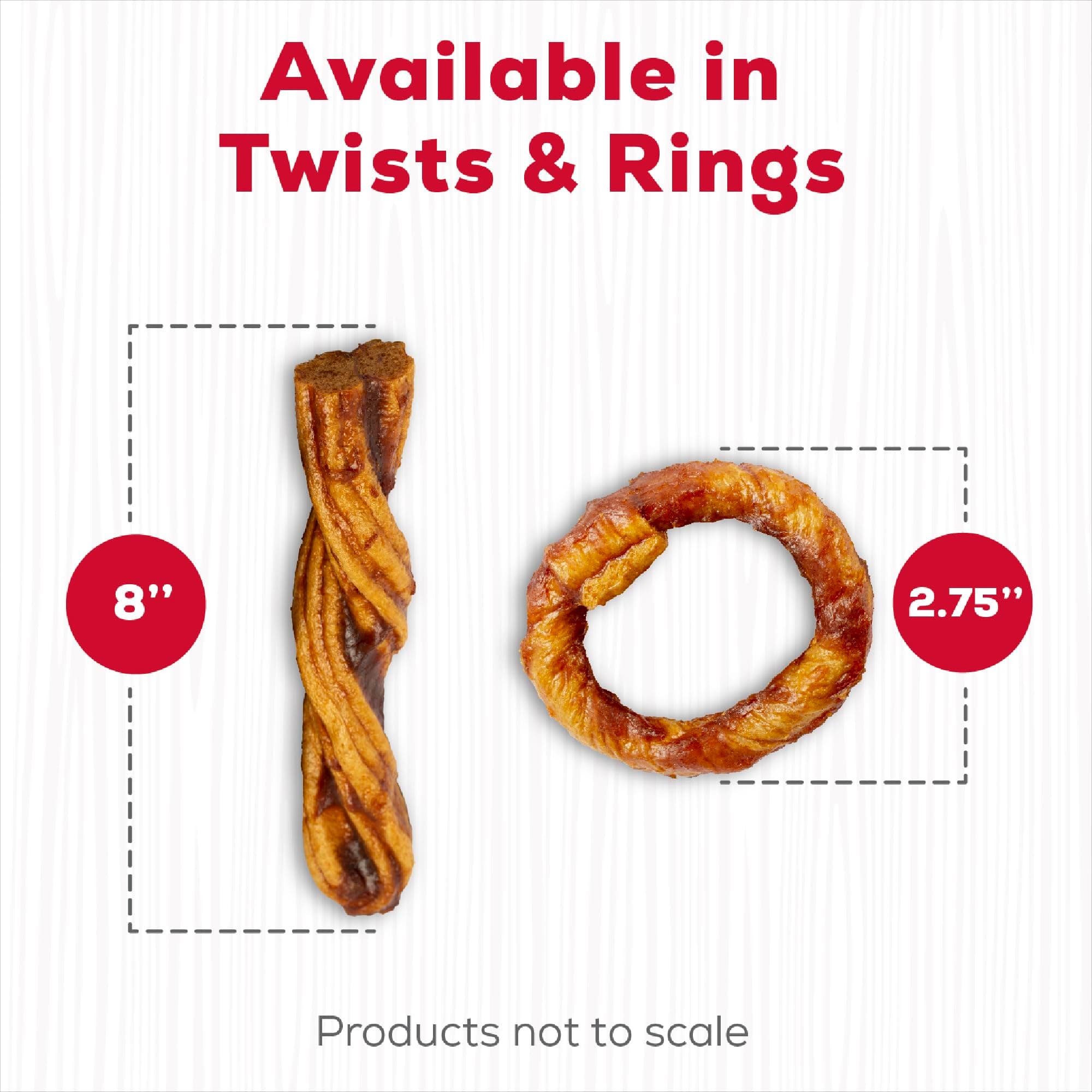 Country Kitchen Rawhide Free Beef Rings Dog Chews, 7 Count product image 4