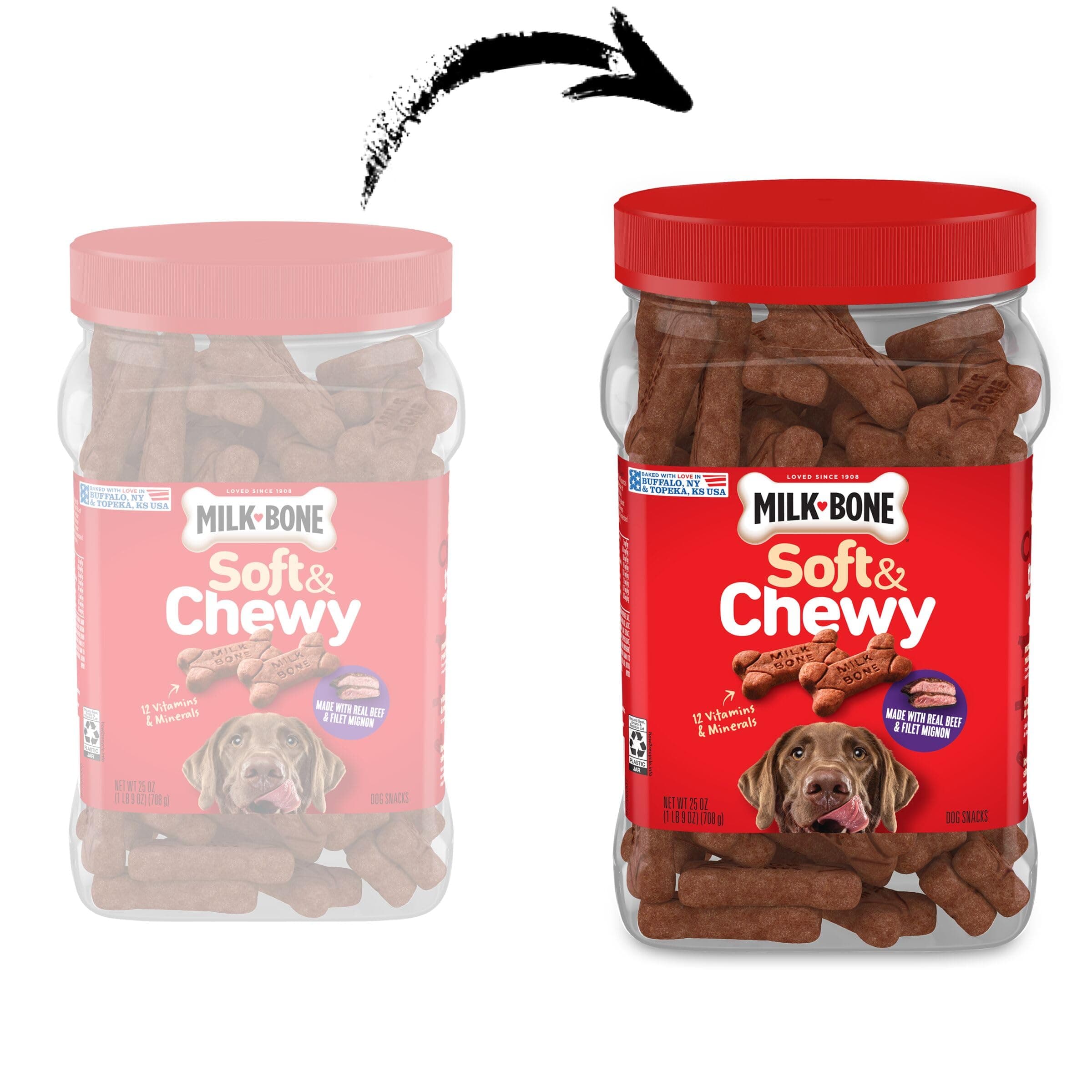Milk-Bone Soft & Chewy Dog Treats, 25 Oz. Canister product image 2