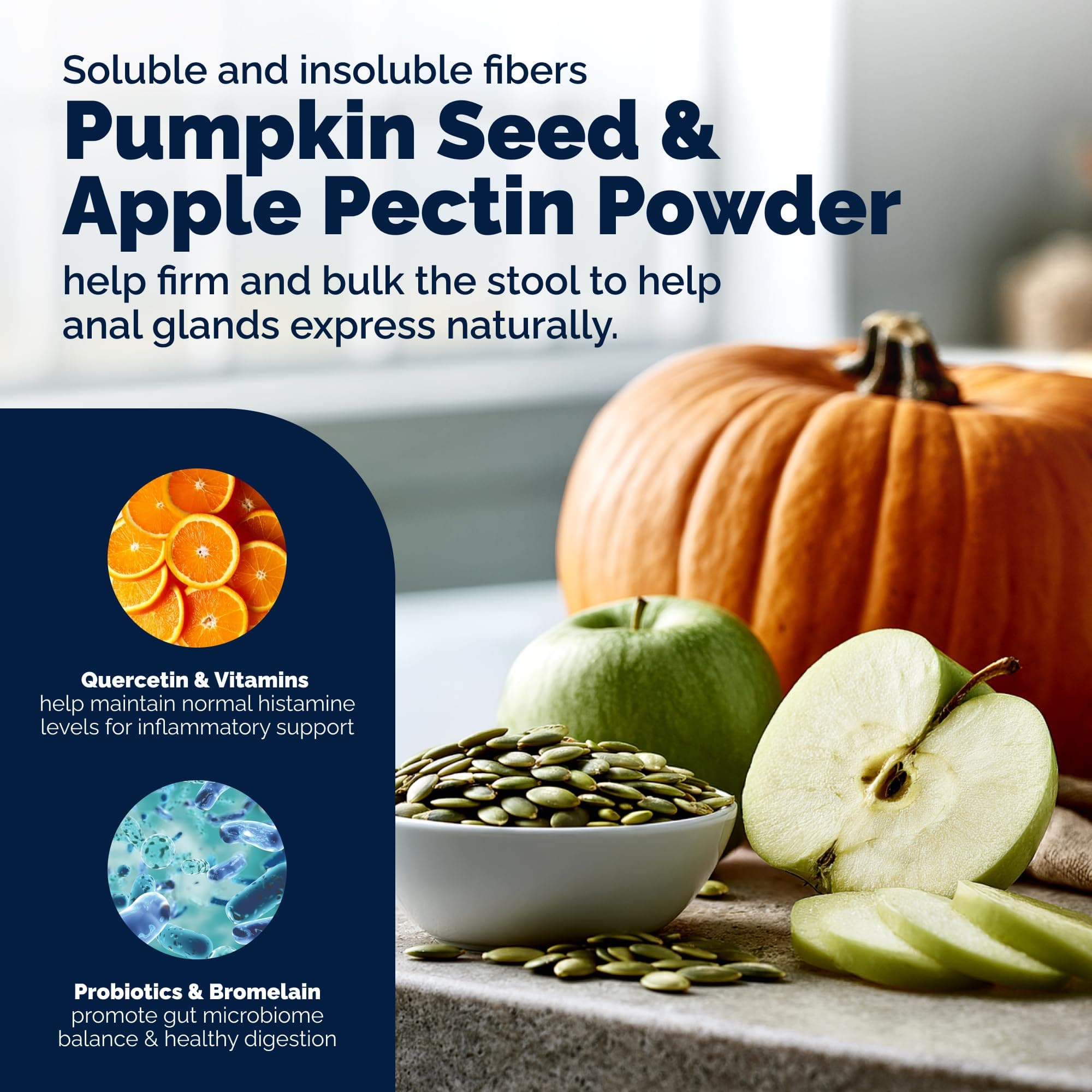 Vetnique Glandex for Dogs Anal Gland Chews 30ct Pumpkin + Digestive Enzymes product image 4