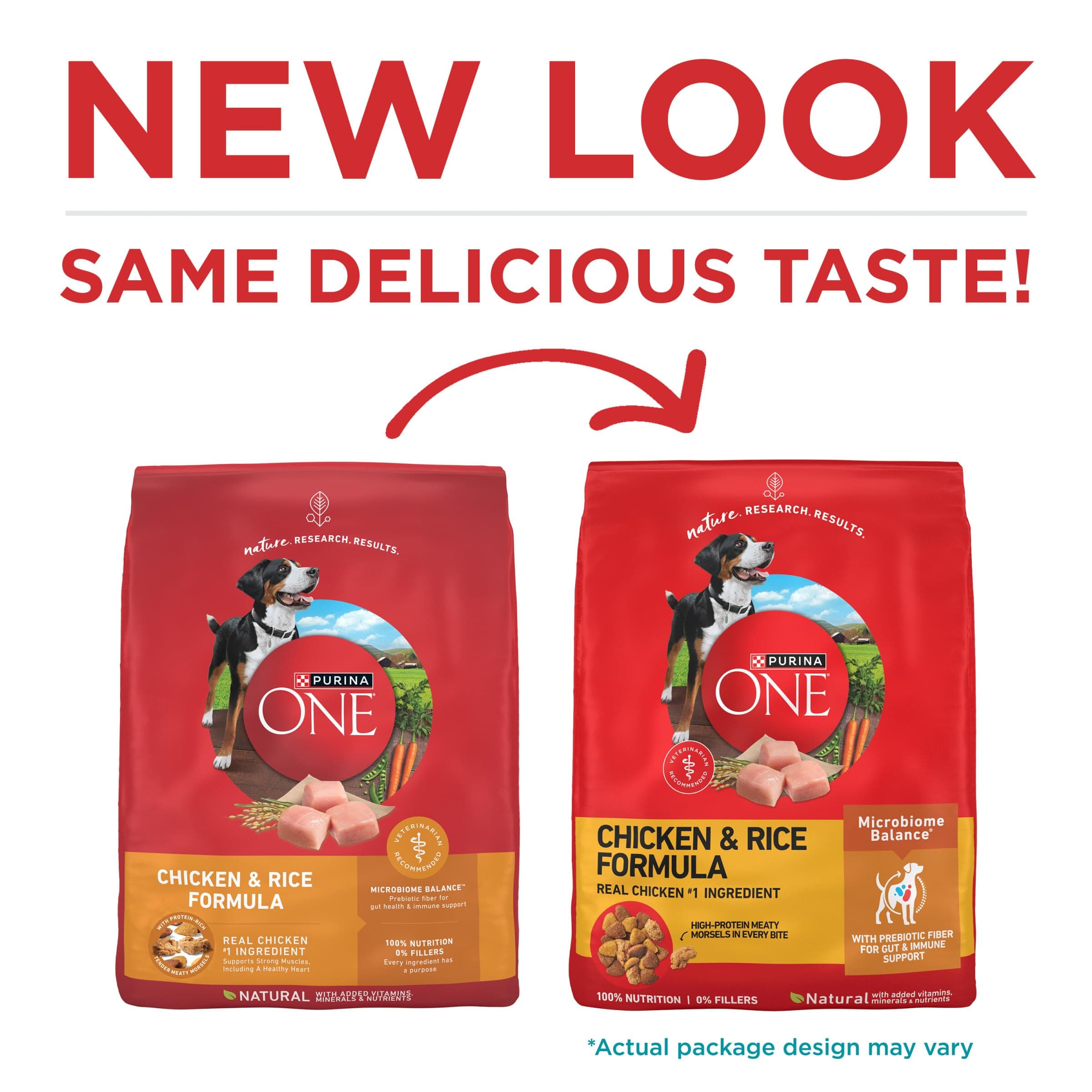 Purina ONE Chicken & Rice Formula Dry Dog Food, 40 lb Bag product image 2