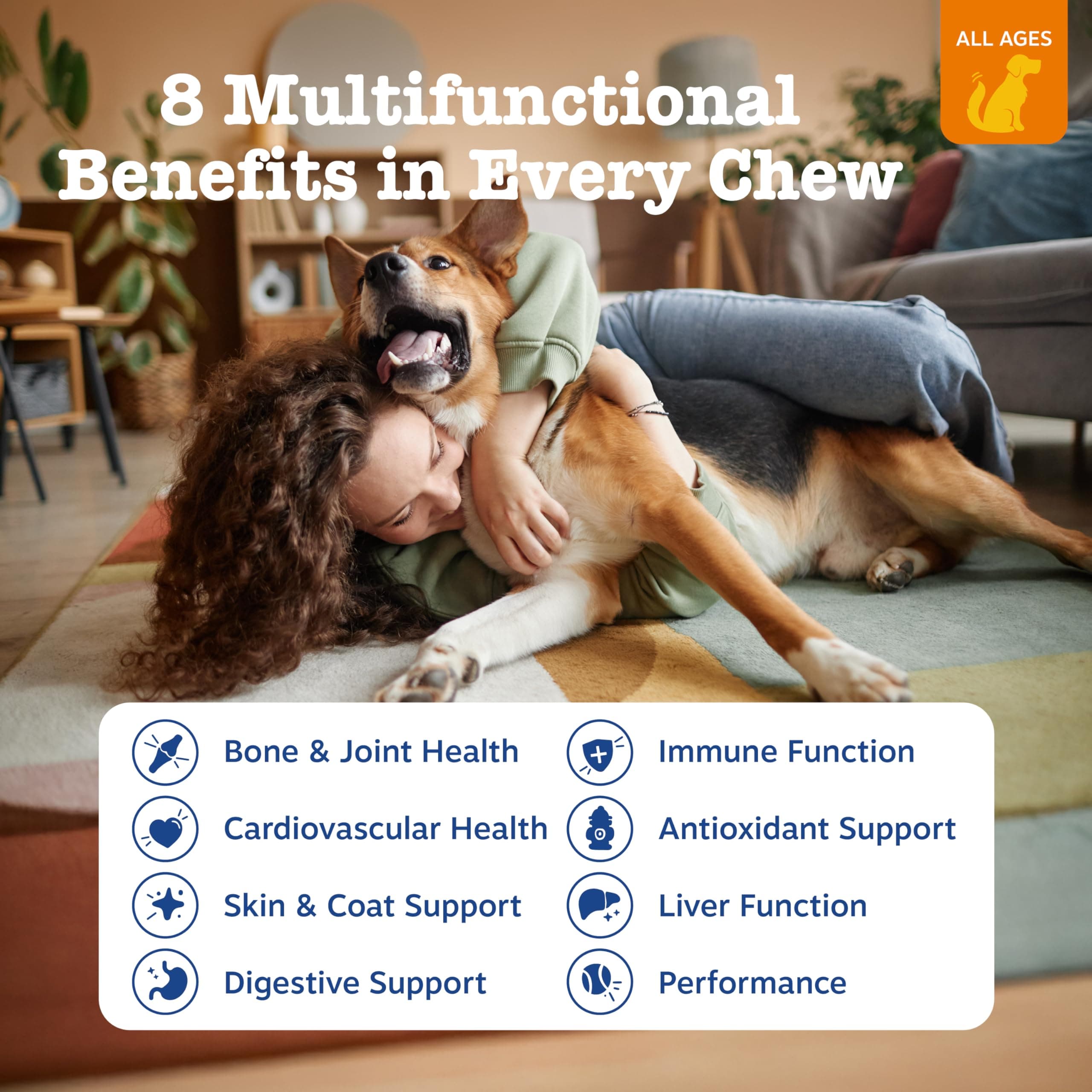 Zesty Paws Dog Vitamins - Dog Multivitamin Chews, Chicken, 90 Ct product image 2