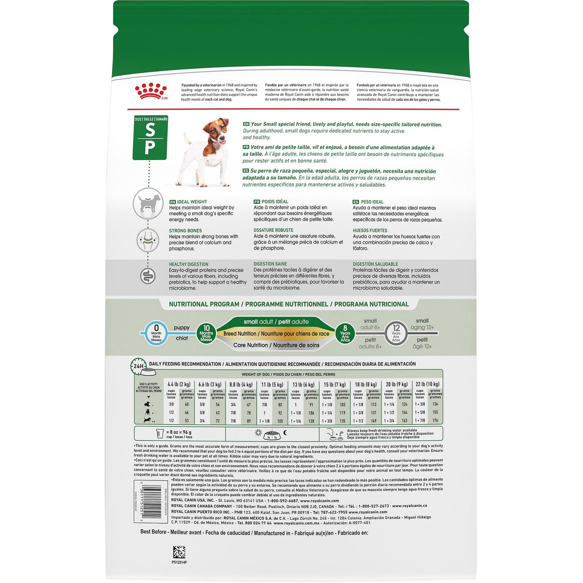 Royal Canin Size Health Nutrition Small Breed Dog Food Dry, Supports Healthy Weight, Digestive Health and Healthy Skin and Coat, 14 lb Bag product image 3