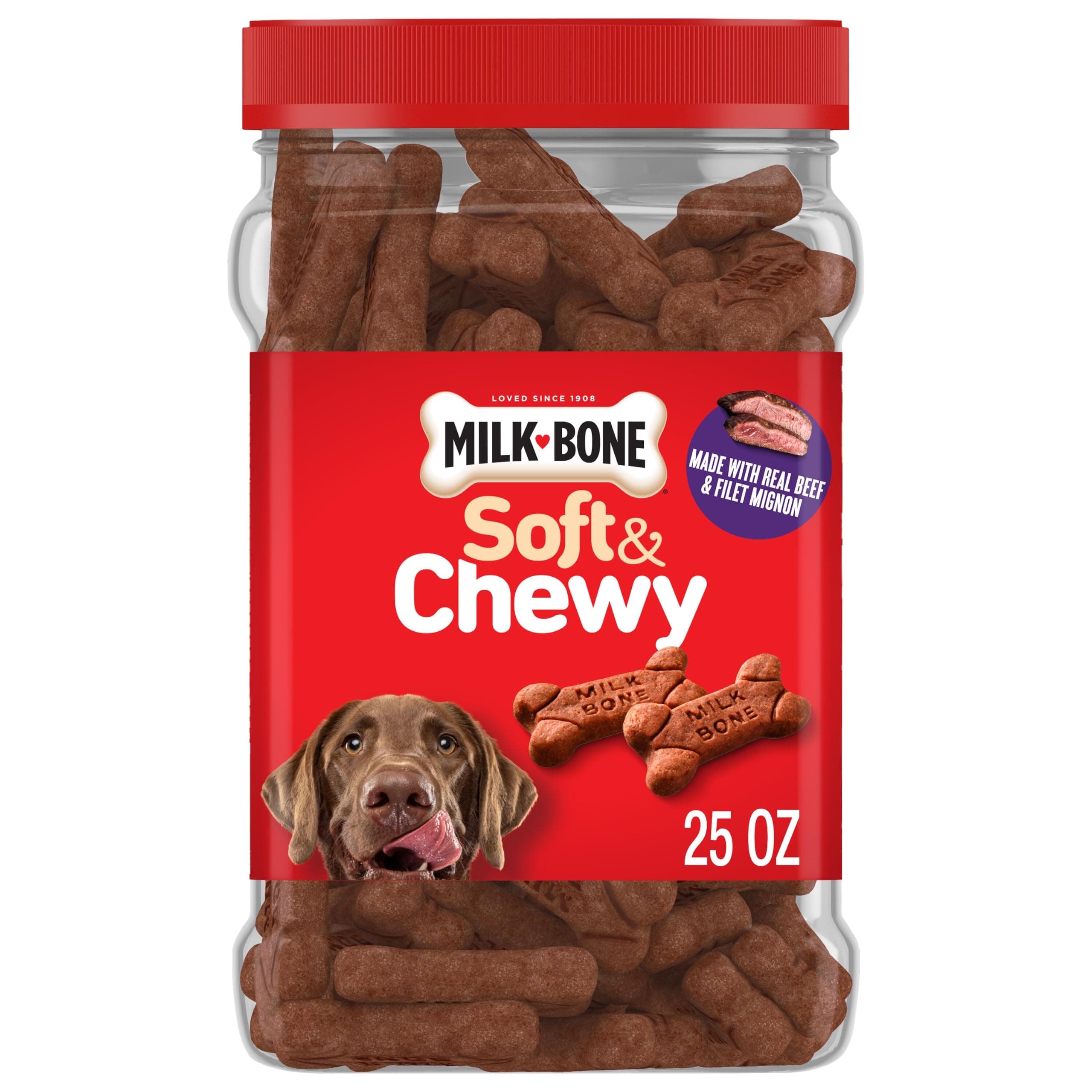 Milk-Bone Milk-Bone Soft & Chewy Dog Treats, 25 Oz. Canister