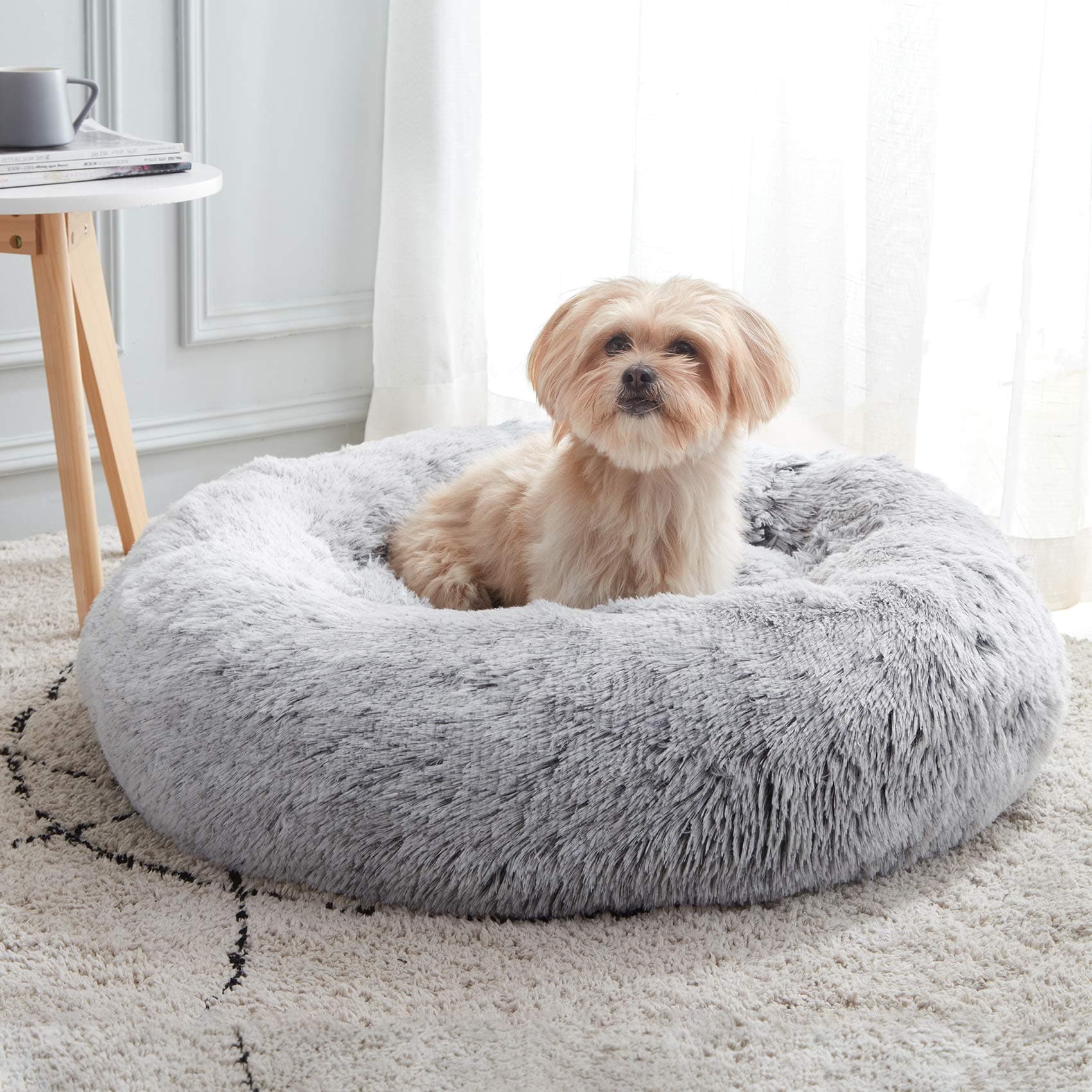 WESTERN HOME WH Western Home Calming Soft Round Dog &Cat Bed Small Dog Bed Washable,20"