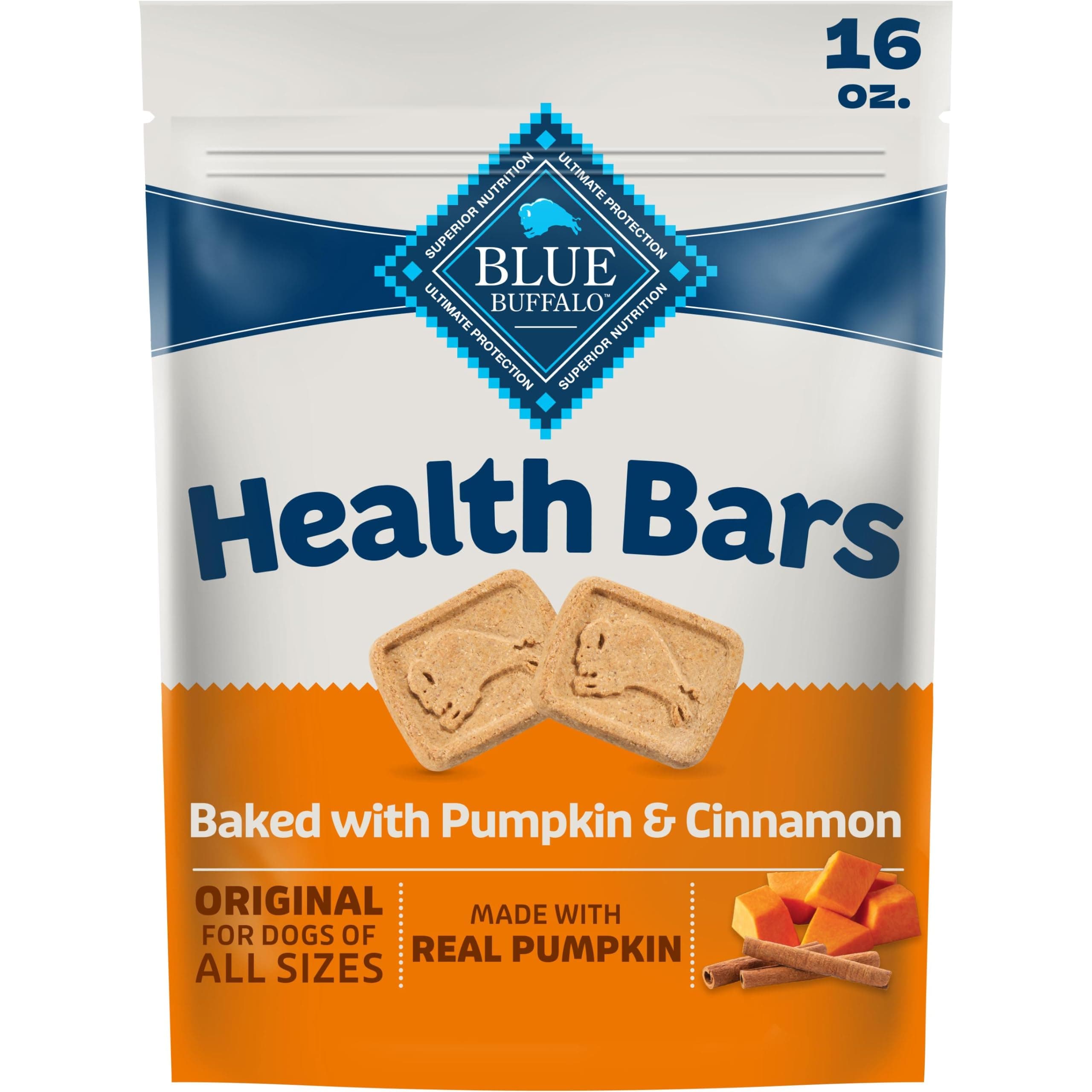 Blue Buffalo Blue Buffalo Health Bars Pumpkin & Cinnamon Dog Biscuits, 16 oz