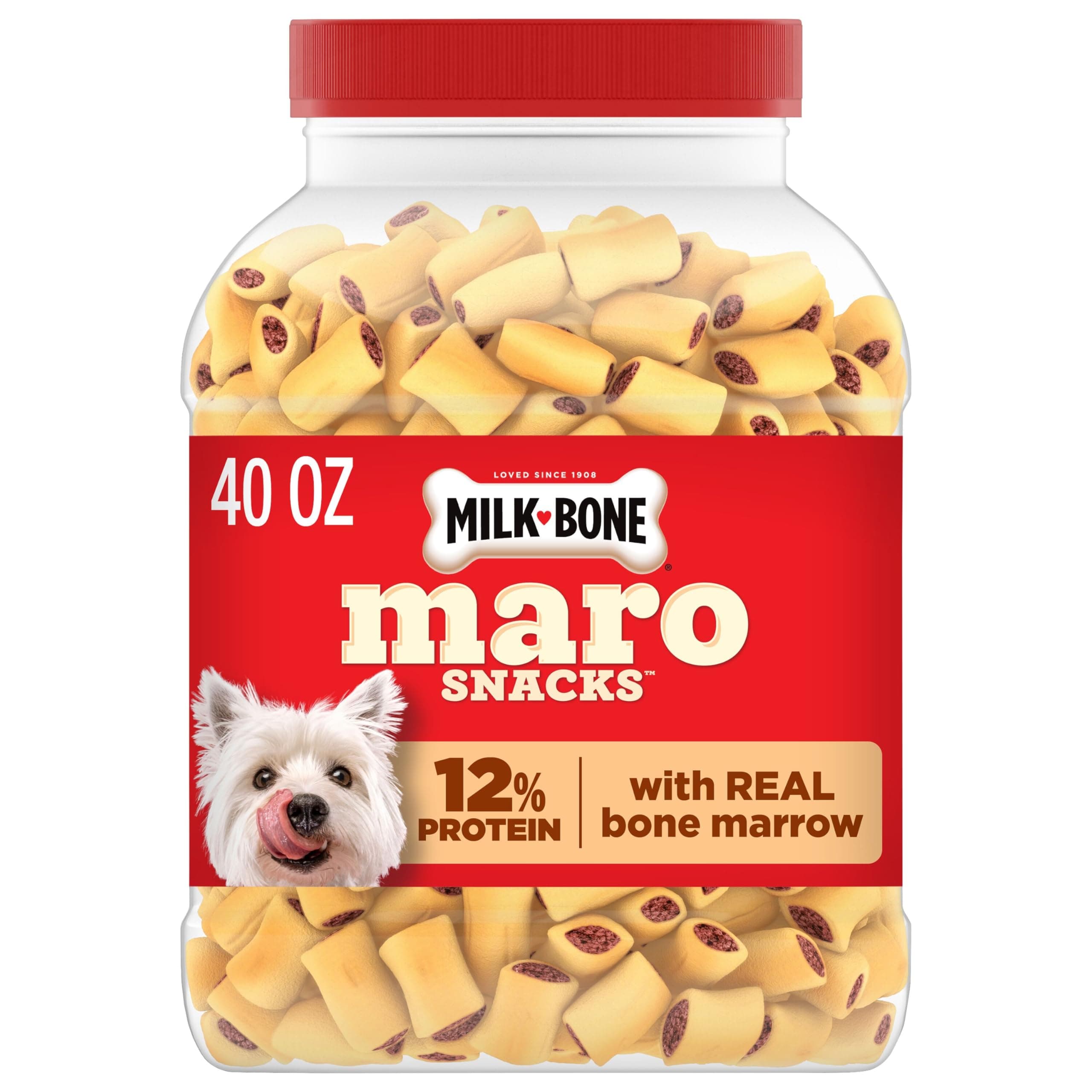 Milk-Bone Milk-Bone MaroSnacks Small Dog Treats with Real Bone Marrow, 40 Oz.